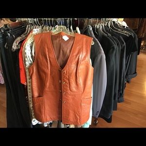 Vintage leather vest